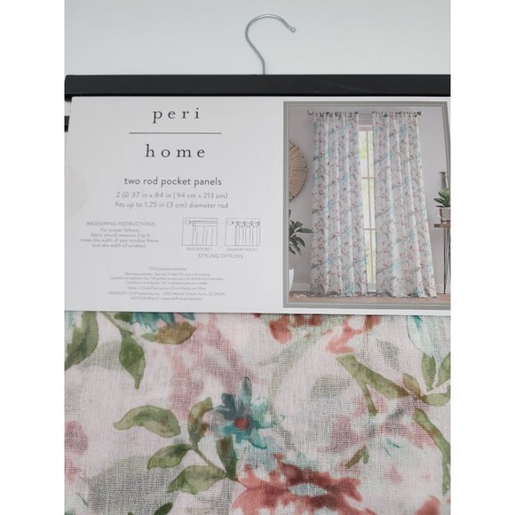 Peri Home 2 pocket Rod Panels 37 x 84 NEW - Picture 2 of 3